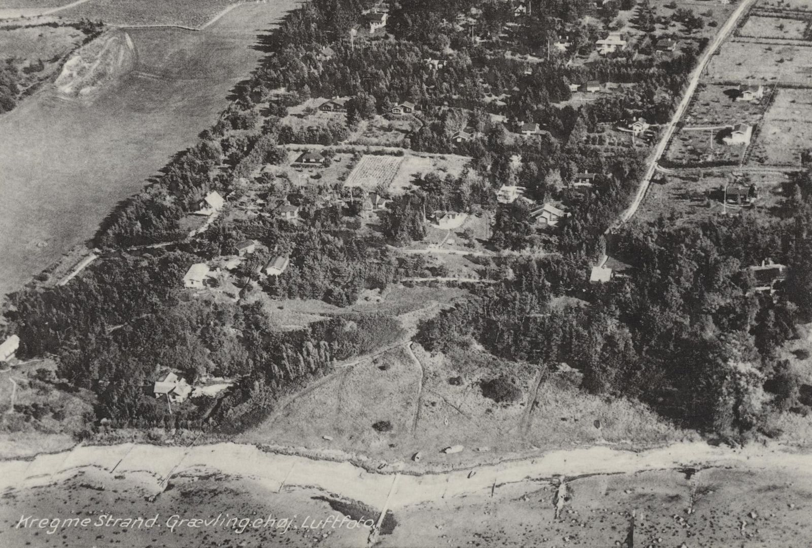 Historisk billede af Kregme Station og omegn